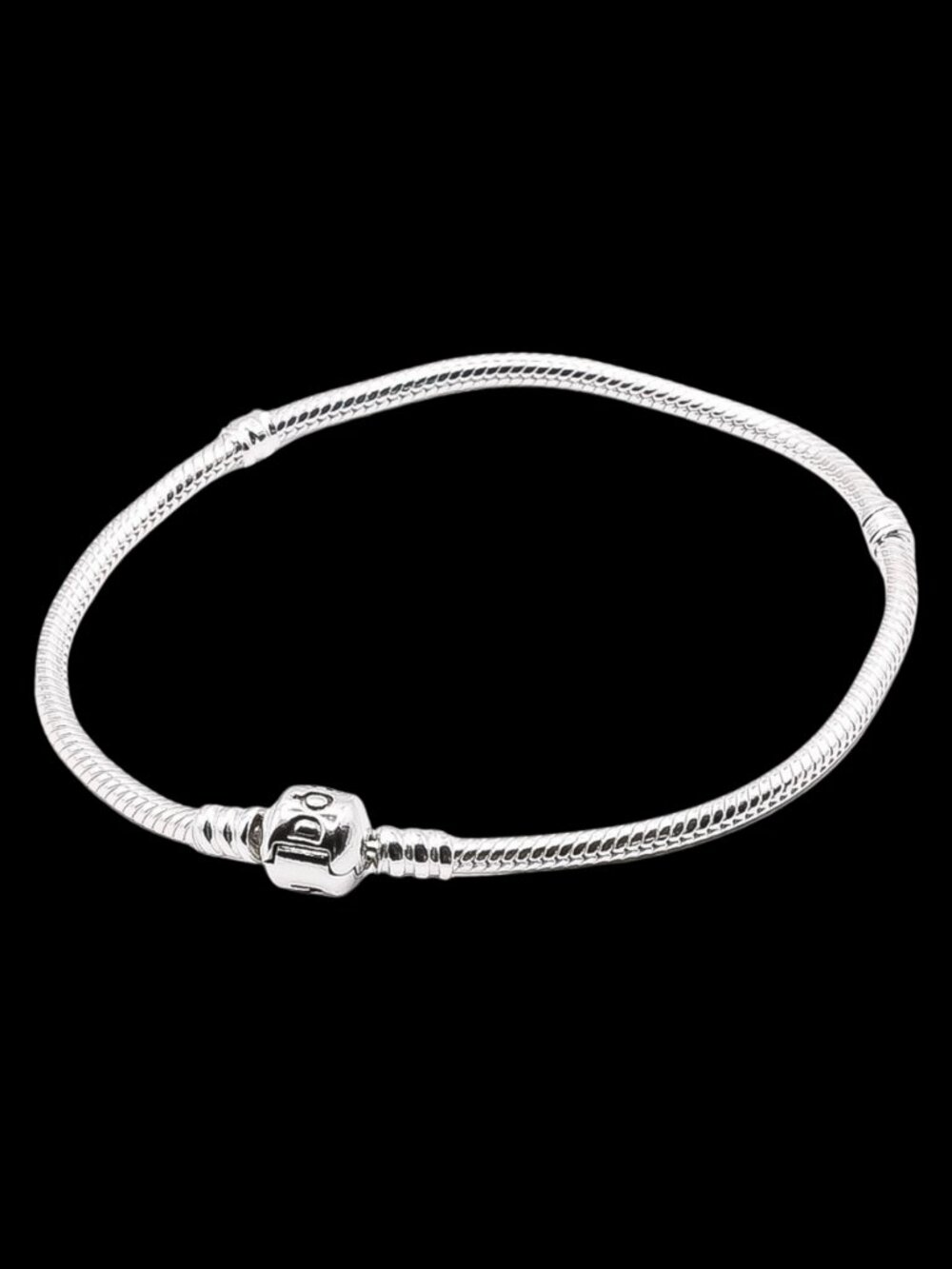 PANDORA — Moments Barrel Clasp Snake Chain Bracelet — S925 — BNIB